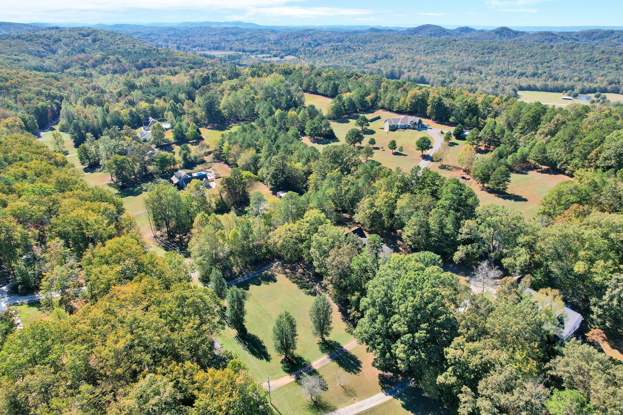 1582 Eads Bluff Road Northwest Georgetown, TN 37336 - Photo 45 of 57 an aerial view of a forest with houses