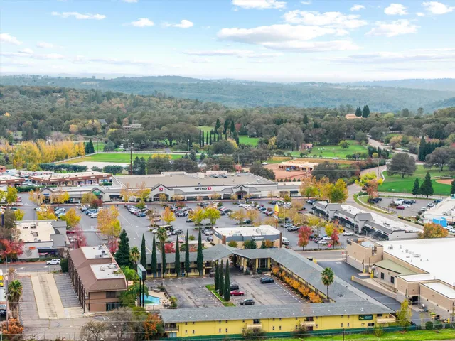 an aerial view of a city