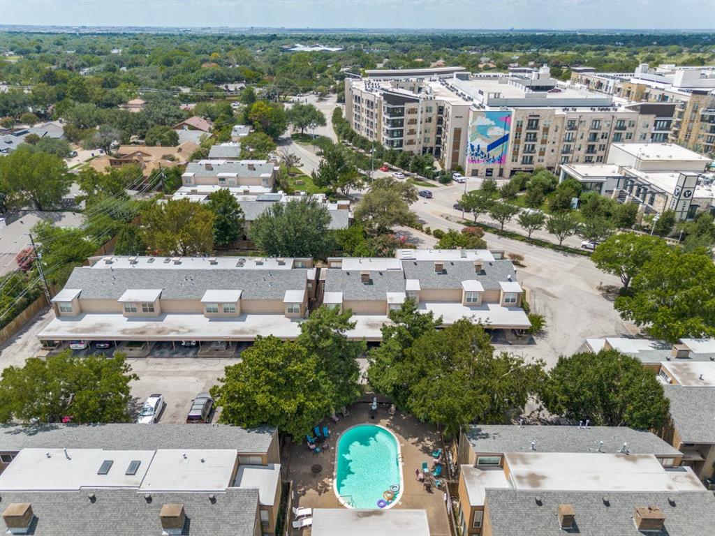 3736 Vitruvian Way, Unit D5 Addison, TX 75001 - Photo 22 of 27 an aerial view of a house with a yard and lake view