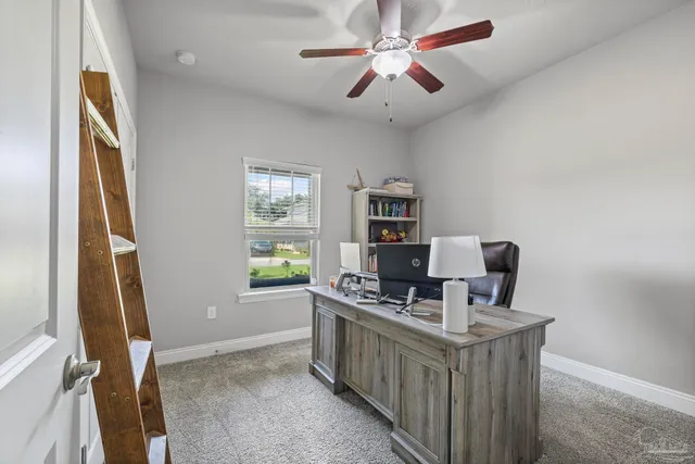 a room with furniture and window