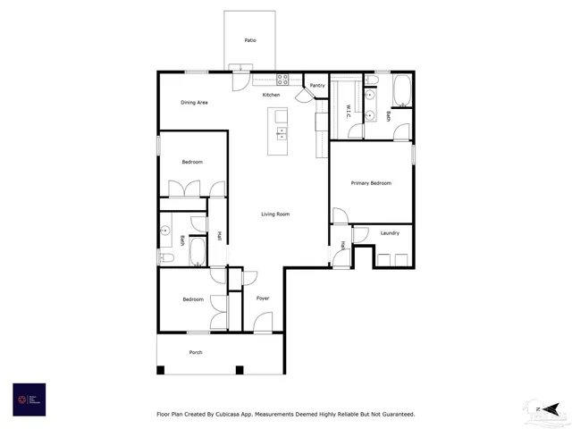 a picture of a bench in front of a window