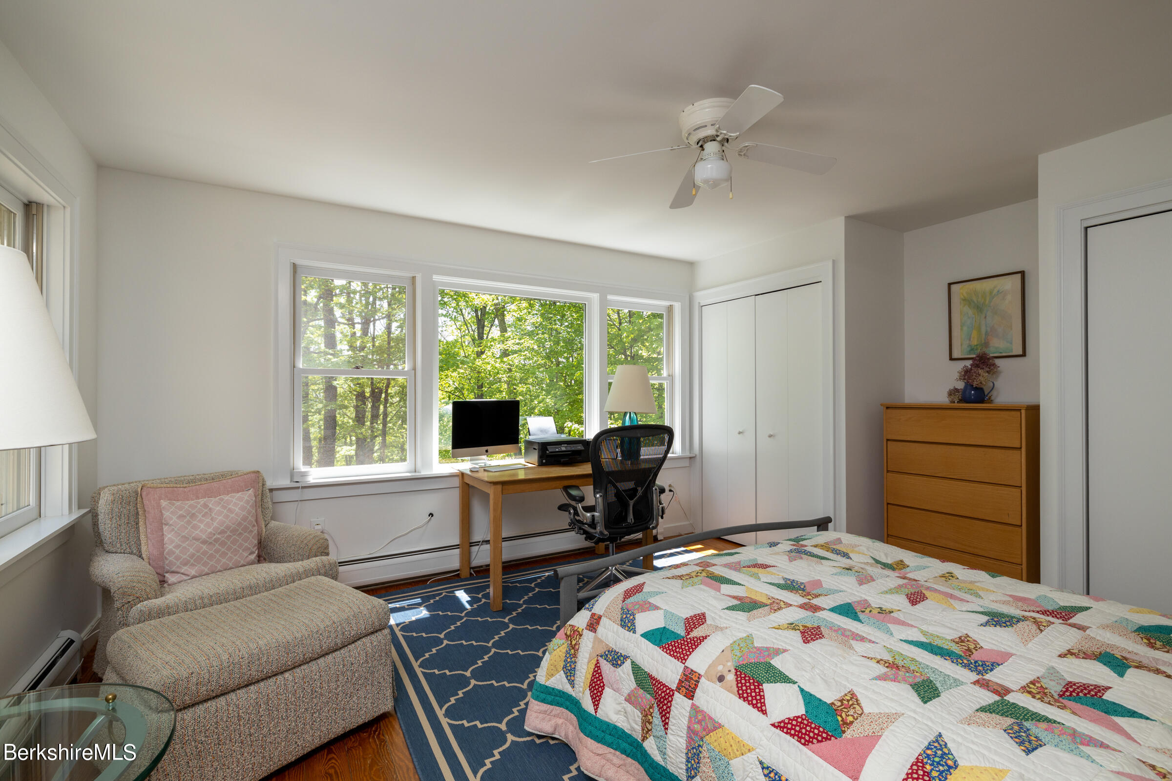 255 Hupi Road Monterey, MA 01245 - Photo 16 of 26 a bedroom with a bed and a couch