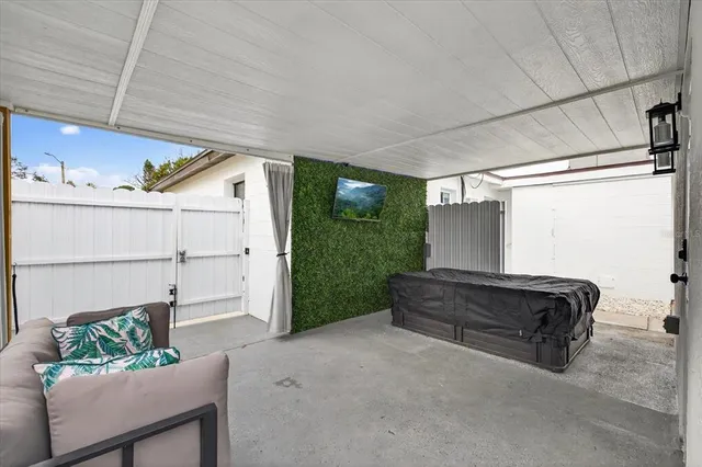 a view of a small space