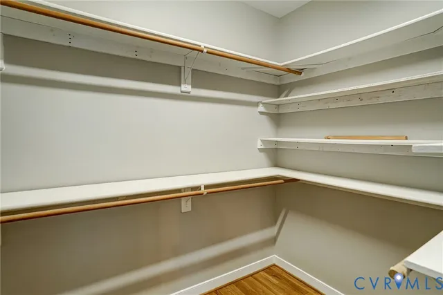 a view of a room with rack on the wall