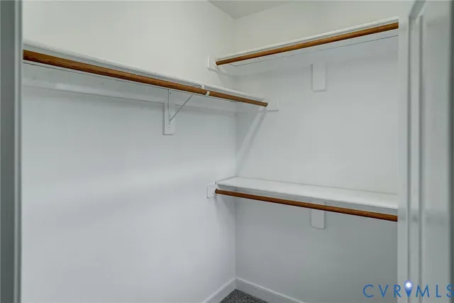 a close up view of racks on the wall