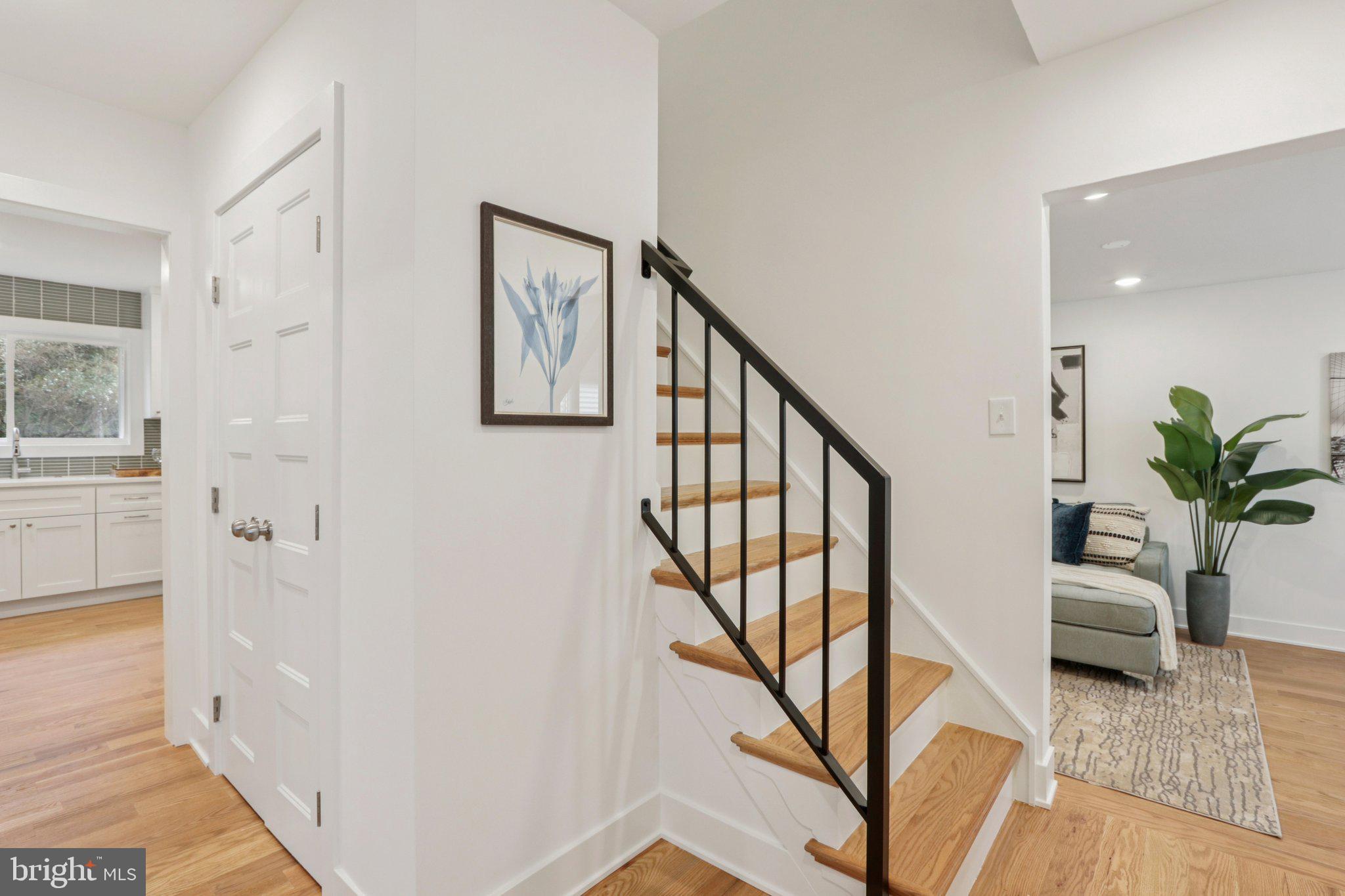 3004 North Wales Road Norristown, PA 19403 - Photo 8 of 44 a view of entryway with wooden floor and stairs