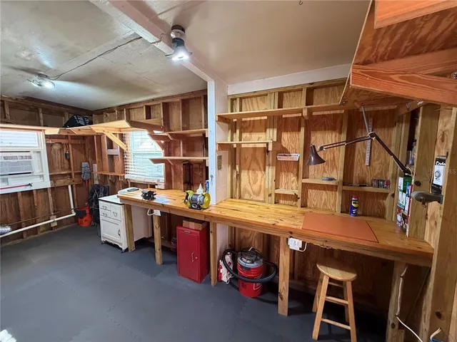 a kitchen with lots of counter top space