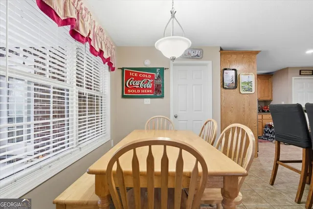 a view of balcony with furniture
