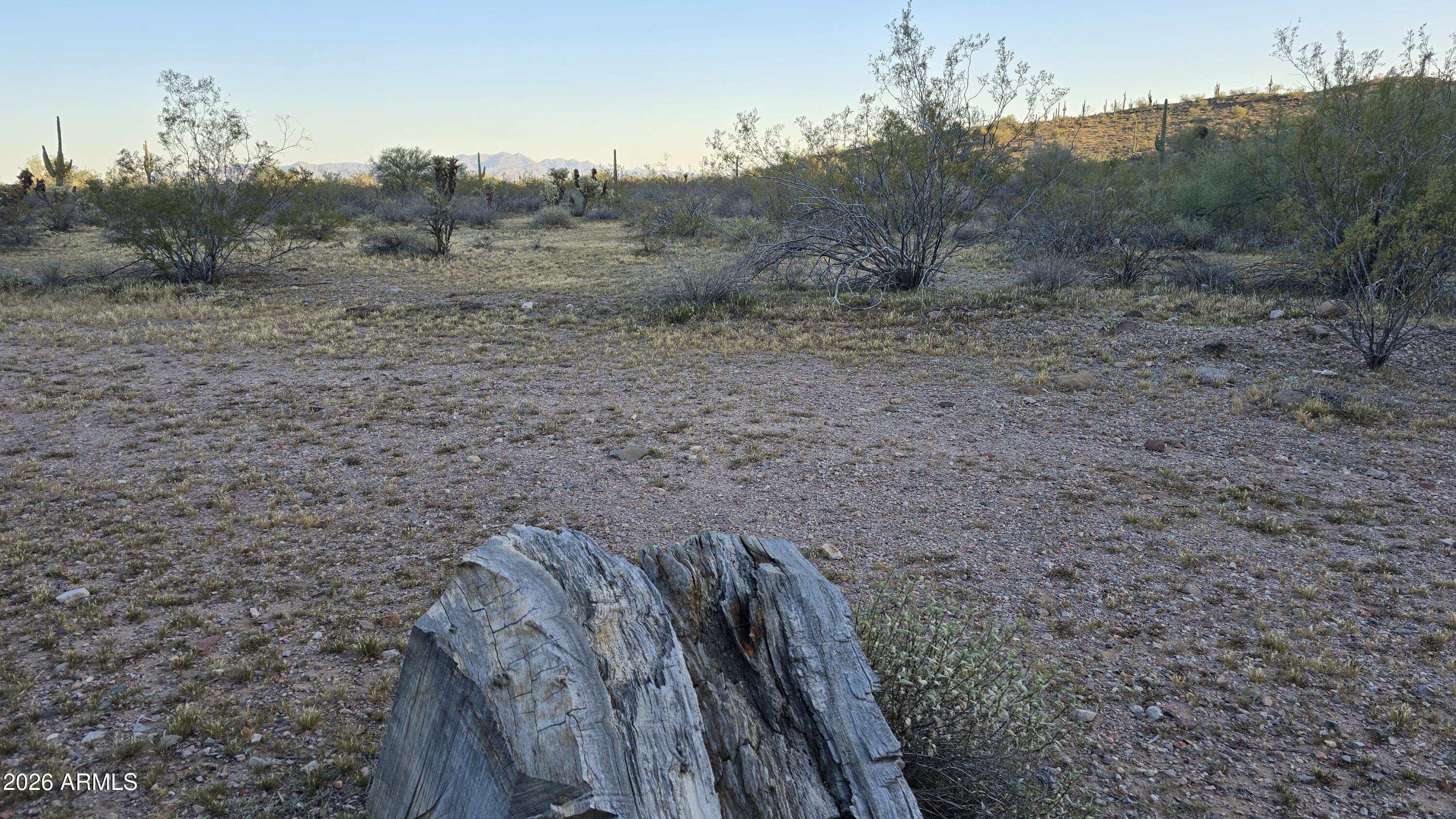 31275 West Cloud Road Wittmann, AZ 85361 - Photo 23 of 31 a view of a dry yard with wooden fence