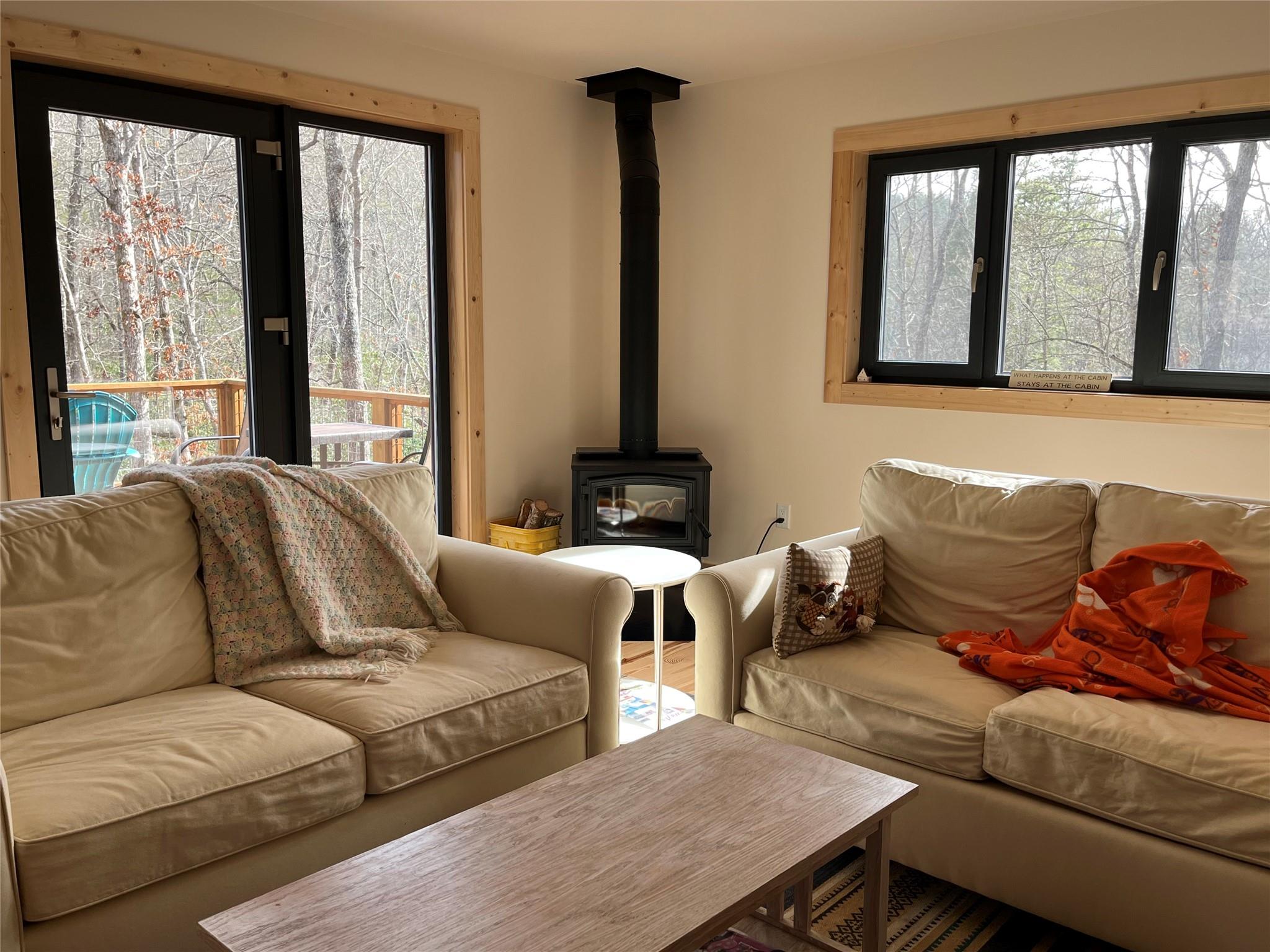 1252 Cardinal Road Brevard, NC 28712 - Photo 7 of 31 a living room with furniture and large windows