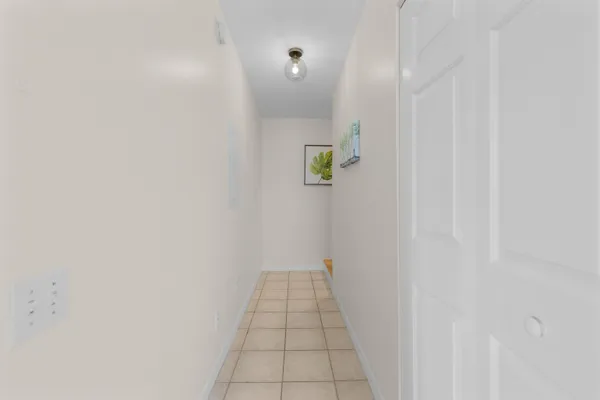 a view of an empty room