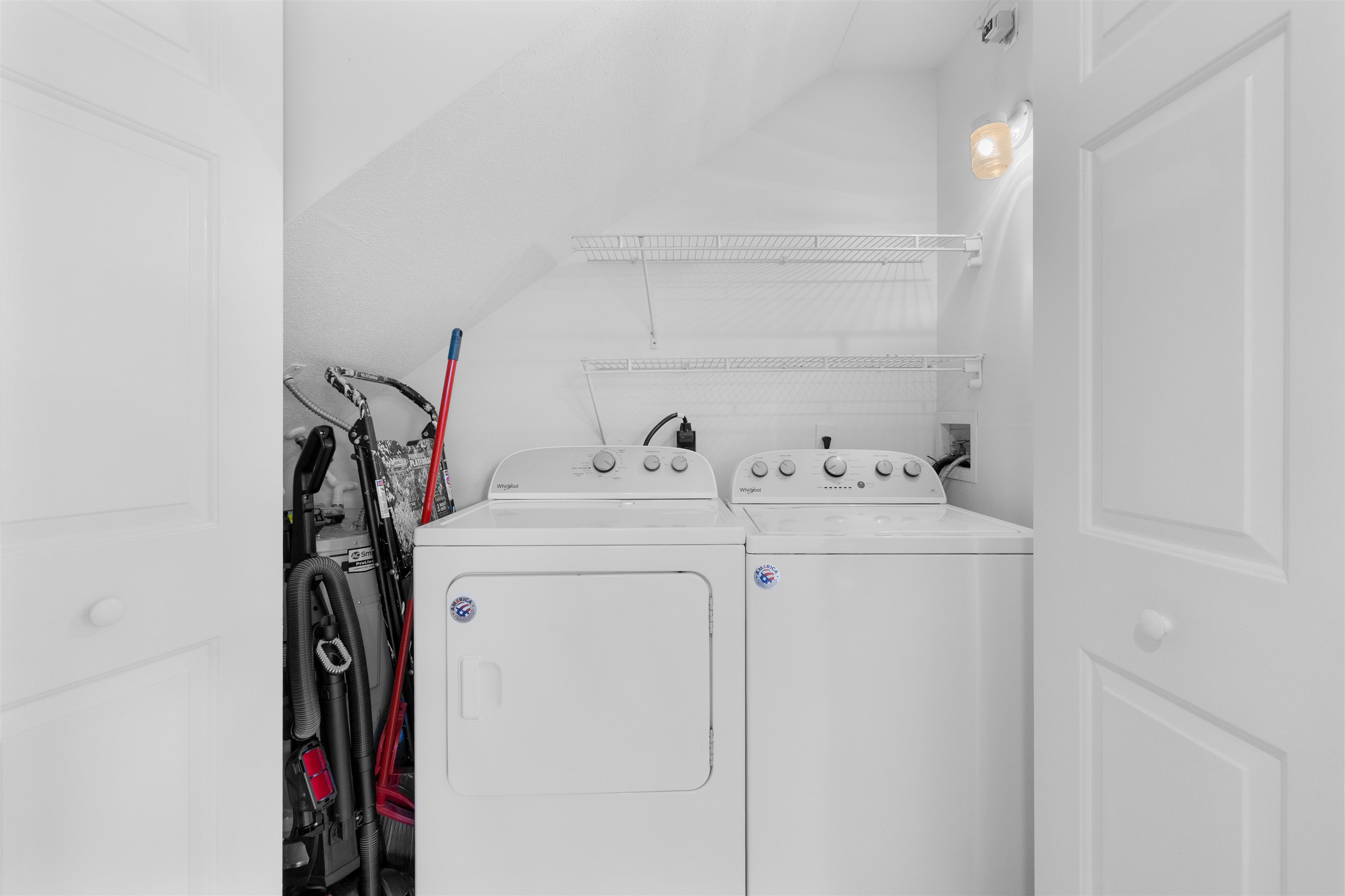 109 B Street, Unit D St. Augustine Beach, FL 32080 - Photo 10 of 29 a utility room with dryer and washer
