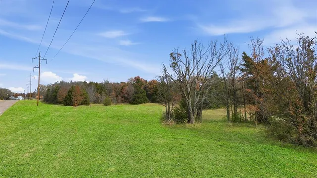a view of a grassy field