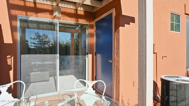 a backyard of a house