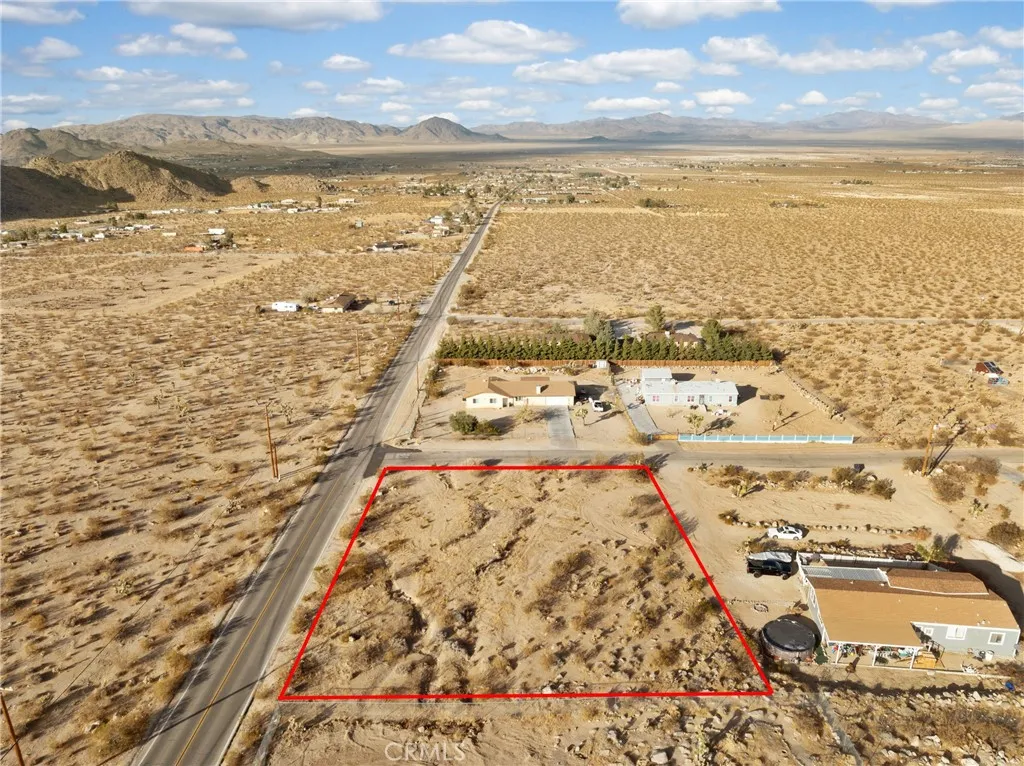 721 Zircon Road Lucerne Valley, CA 92356 - Photo 5 of 7 Red boundary lines on pictures are an estimate and for marketing purposes only. Buyer to verify all aspects of this property including, but not limited to utilities, assessments, boundaries, usage, access, and zoning to satisfy themselves.