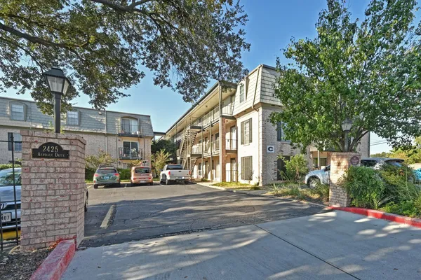 a view of a street with houses