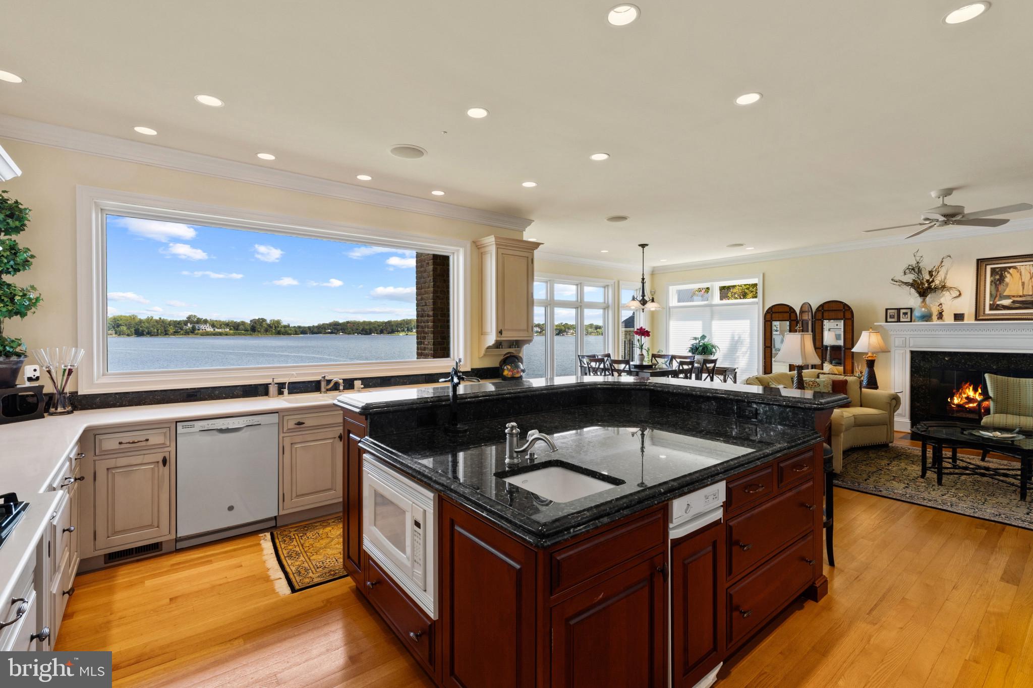 720 South River Landing Road Edgewater, MD 21037 - Photo 9 of 46 Gourmet kitchen with island and South River views