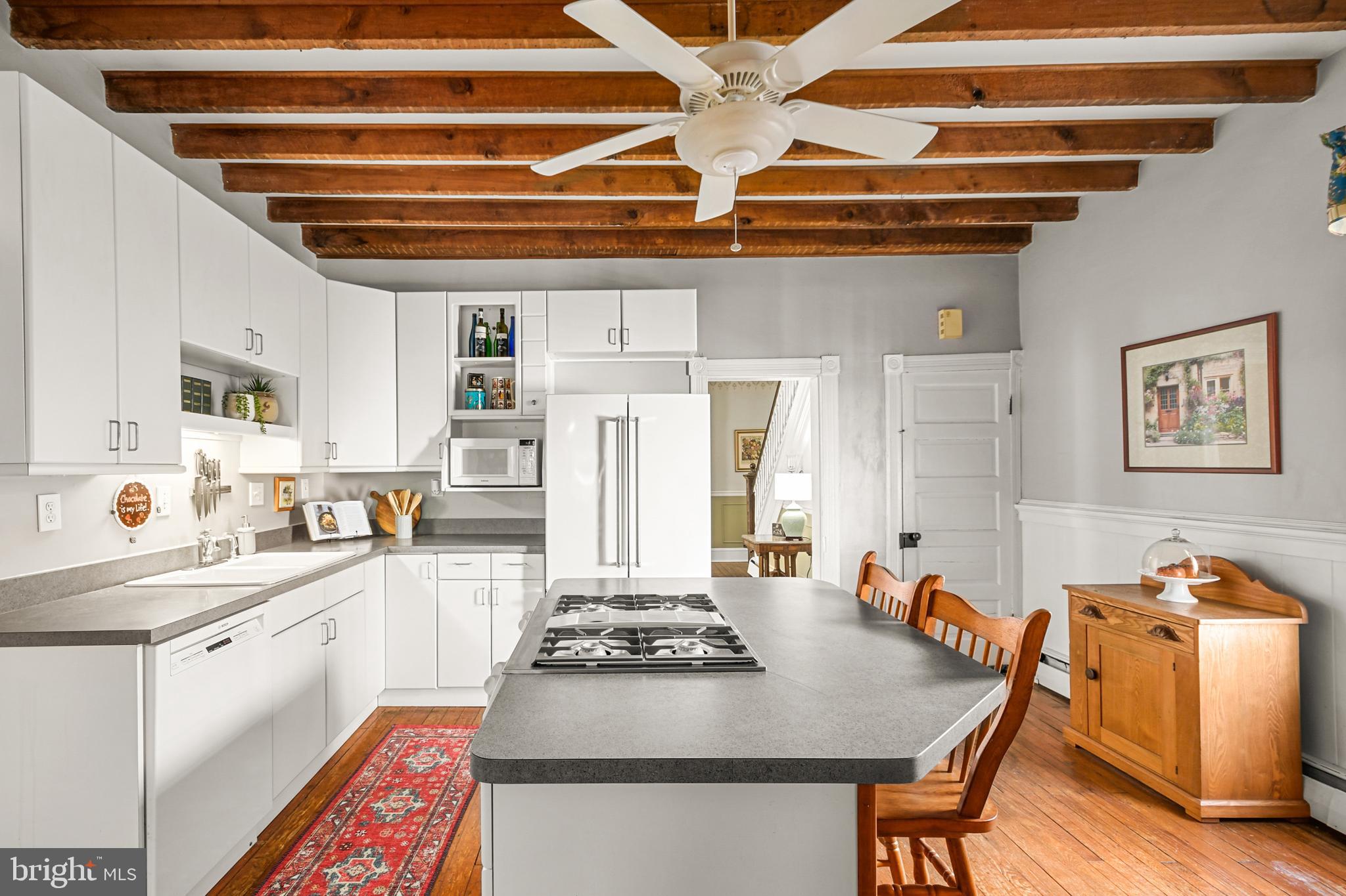 321 East 3rd Street Frederick, MD 21701 - Photo 12 of 23 Kitchen with original beams