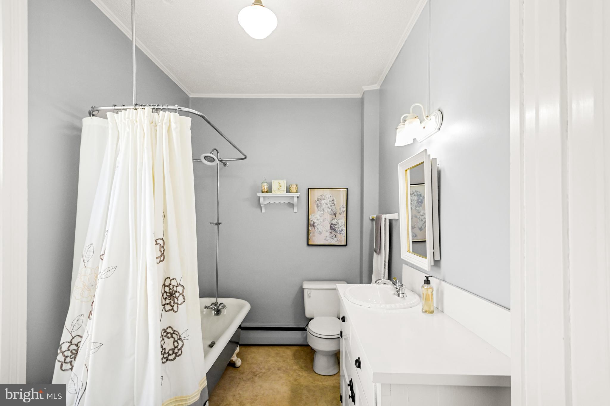 321 East 3rd Street Frederick, MD 21701 - Photo 23 of 23 Second floor bath with inviting clawfoot tub