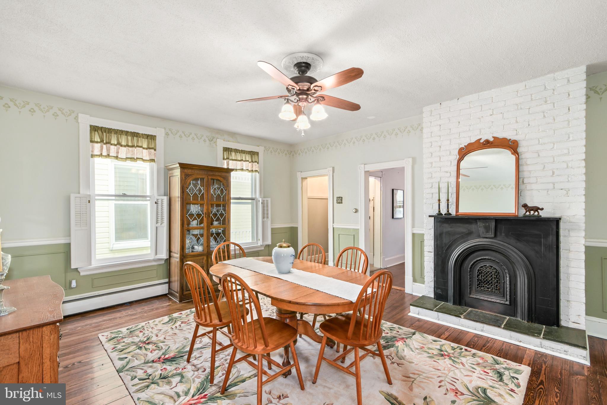 321 East 3rd Street Frederick, MD 21701 - Photo 8 of 23 Spacious dining room with gas fireplace
