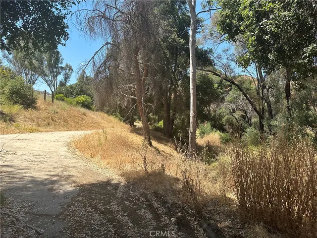 an aerial view of residential house with yard and green space