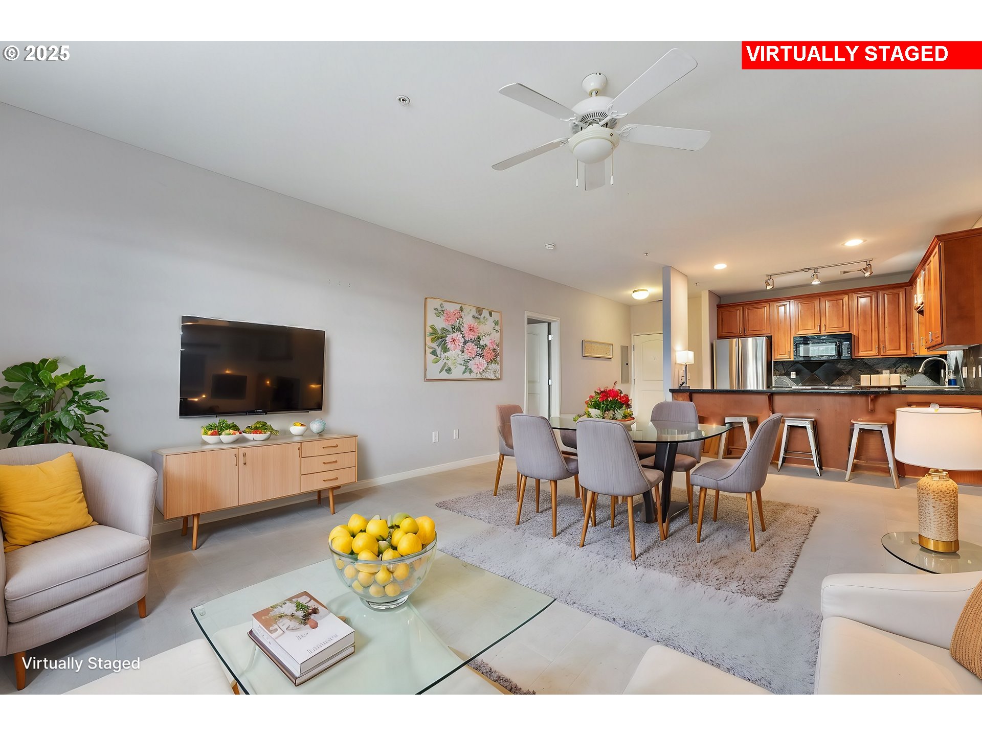 20508 Southwest Roy Rogers Road, Unit 328 Sherwood, OR 97140 - Photo 6 of 48 a living room with furniture and a flat screen tv