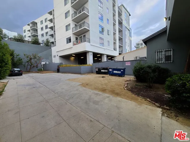 a building view with a outdoor space