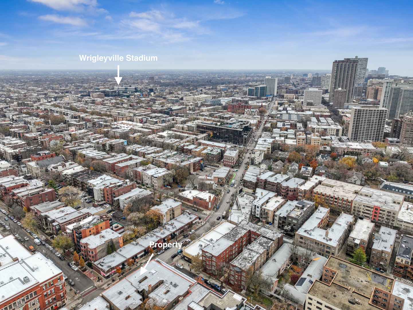 559 West Aldine Avenue, Unit 2 Chicago, IL 60657 - Photo 21 of 23 an aerial view of a city
