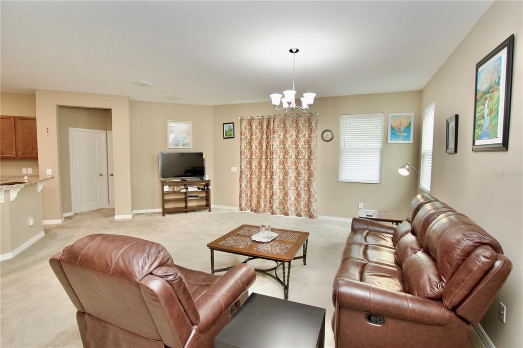 12343 Moss Lake Loop New Port Richey, FL 34655 - Photo 8 of 24 a living room with furniture and a flat screen tv