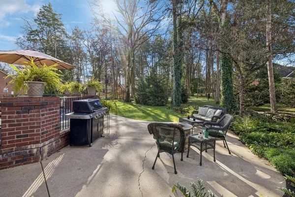 a view of yard with patio