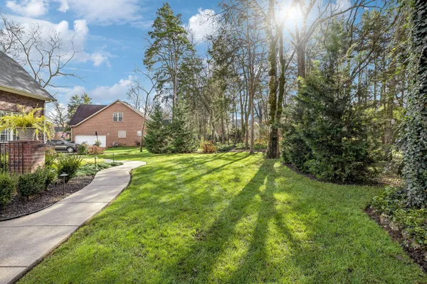 a view of yard with green space