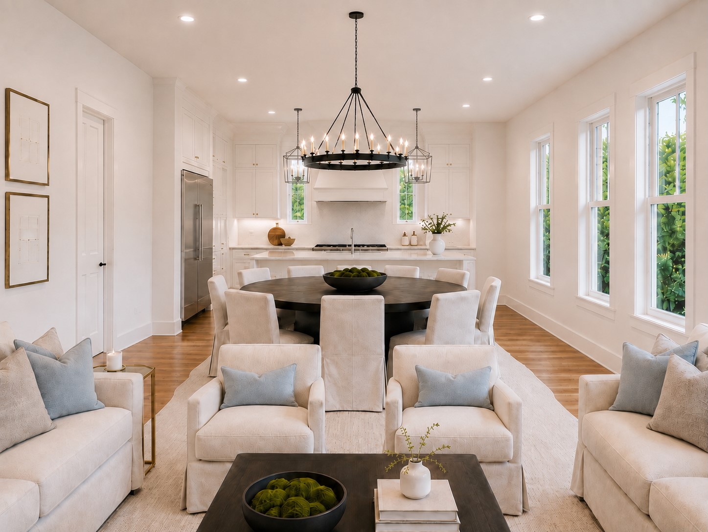 5317 Lambeth Riverside Drive Houston, TX 77091 - Photo 27 of 28 Open Floor Plan- Living, Dining, Kitchen