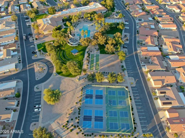a bird view of a house