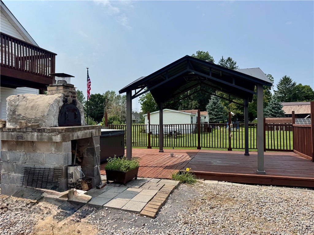 5781 Youngs Road Vernon, NY 13477 - Photo 36 of 44 Pizza oven and gazebo