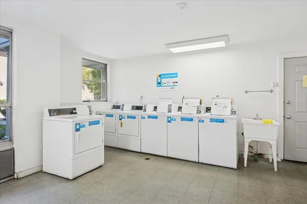 a room with storage and utility