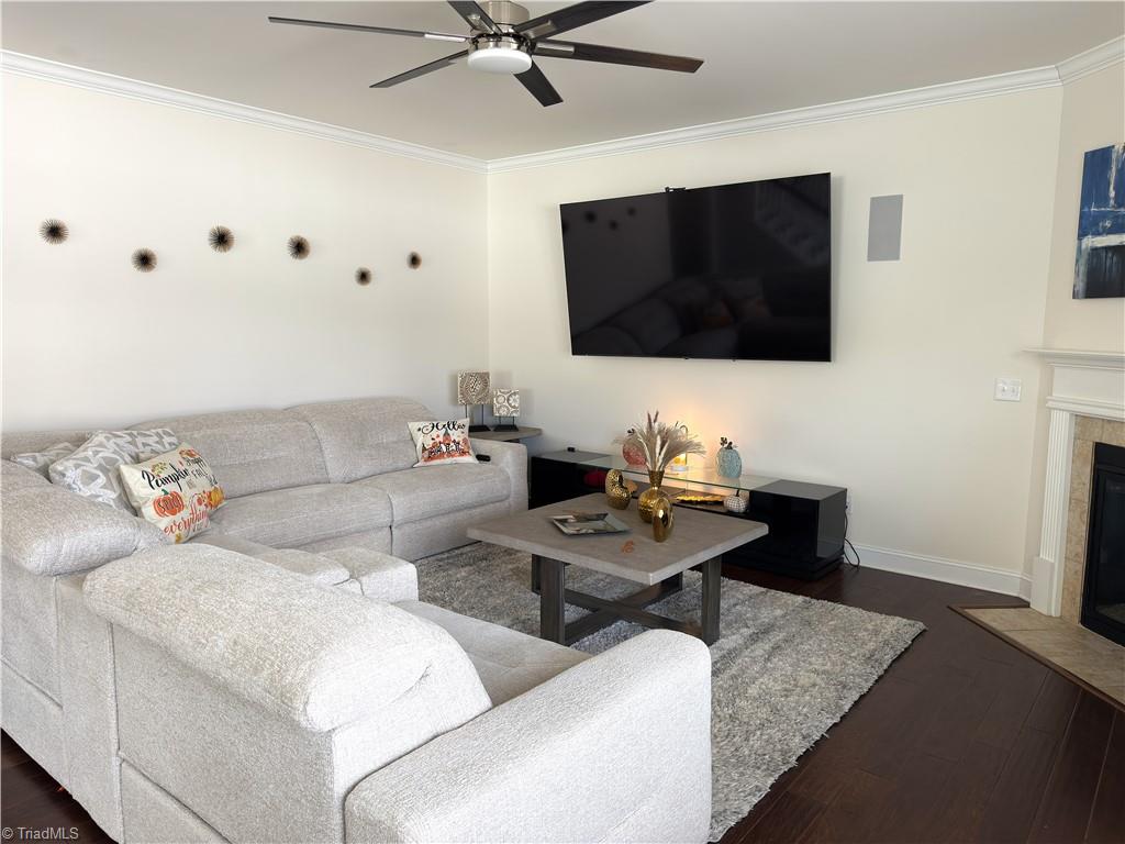 4000 Brayden Drive High Point, NC 27265 - Photo 20 of 40 Beautiful living room with fireplace