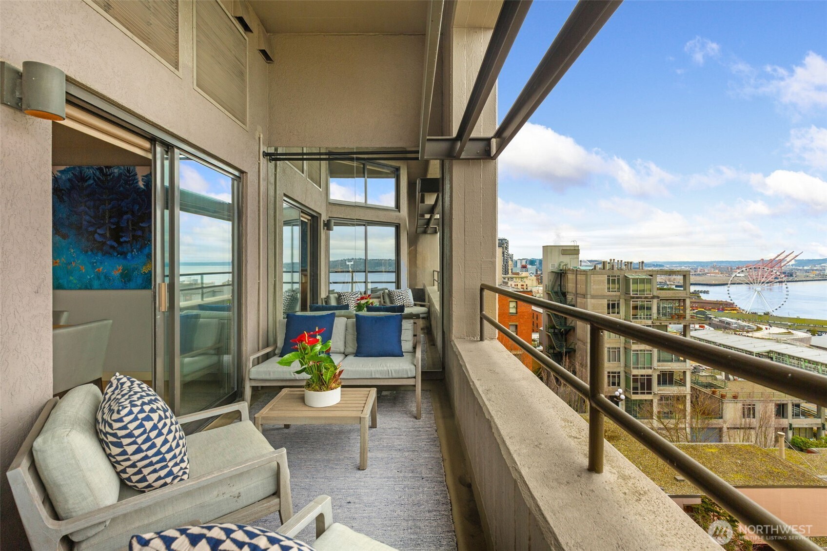 2021 1st Avenue, Unit E8 Seattle, WA 98121 - Photo 26 of 32 a view of balcony with couch
