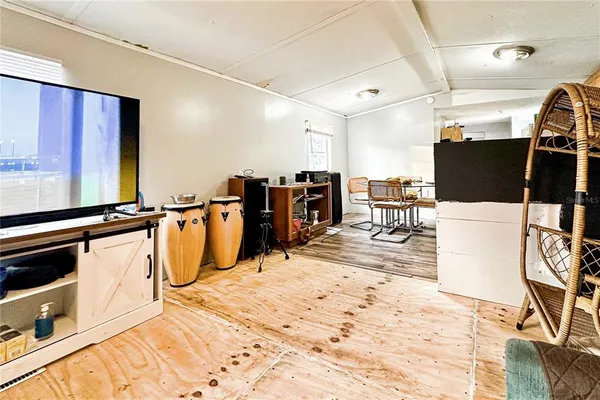 a view of a kitchen with appliances