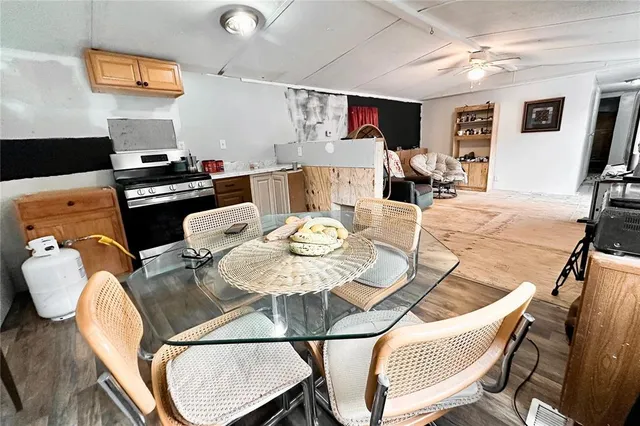 a view of a kitchen with a sink