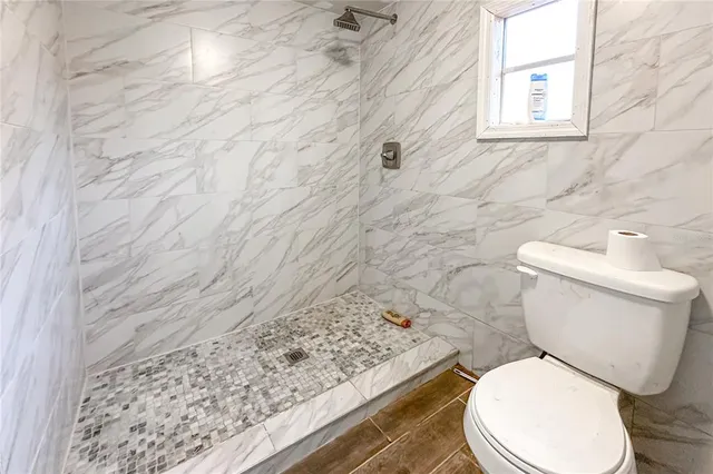 a room with table and chairs