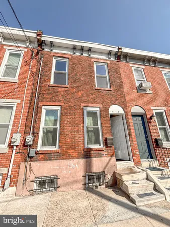 a front view of a building