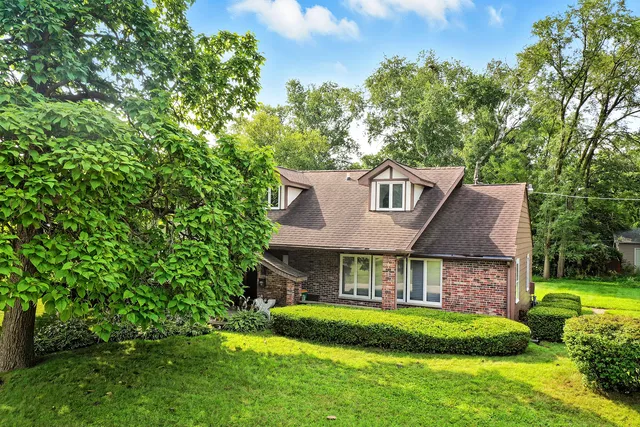 a aerial view of a house