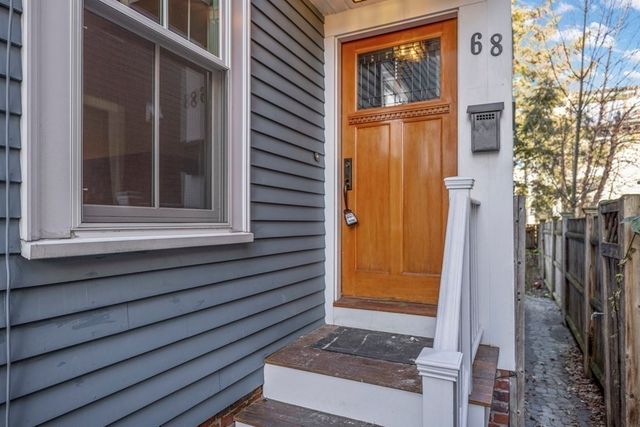 a view of front door of house