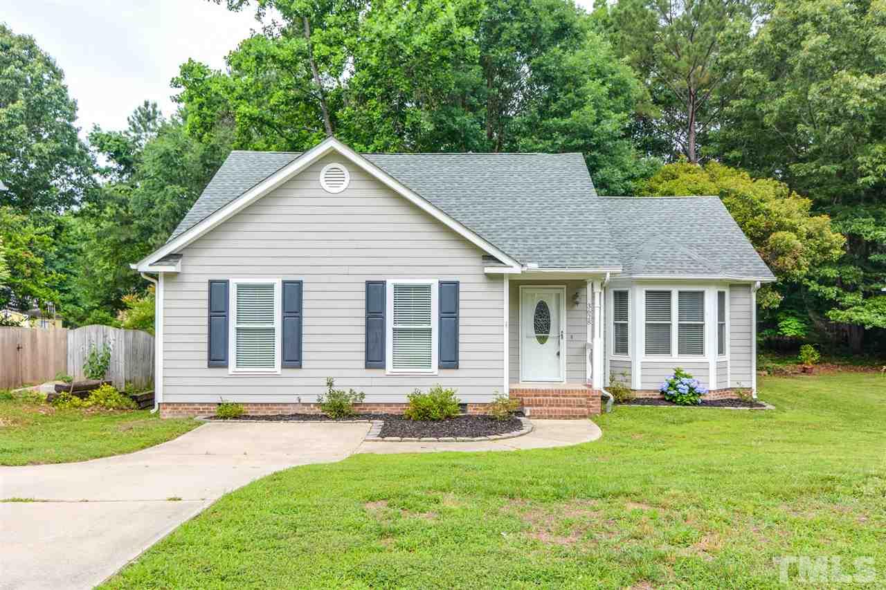3628 Epperly Court Raleigh, NC 27616 - Photo 1 of 18 a front view of house with yard and green space
