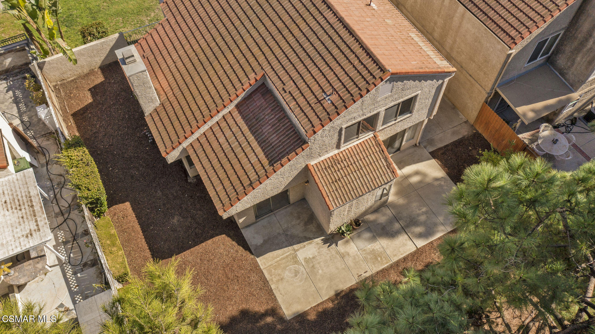 6635 Pecan Avenue Moorpark, CA 93021 - Photo 51 of 54 an aerial view of a house with backyard and deck