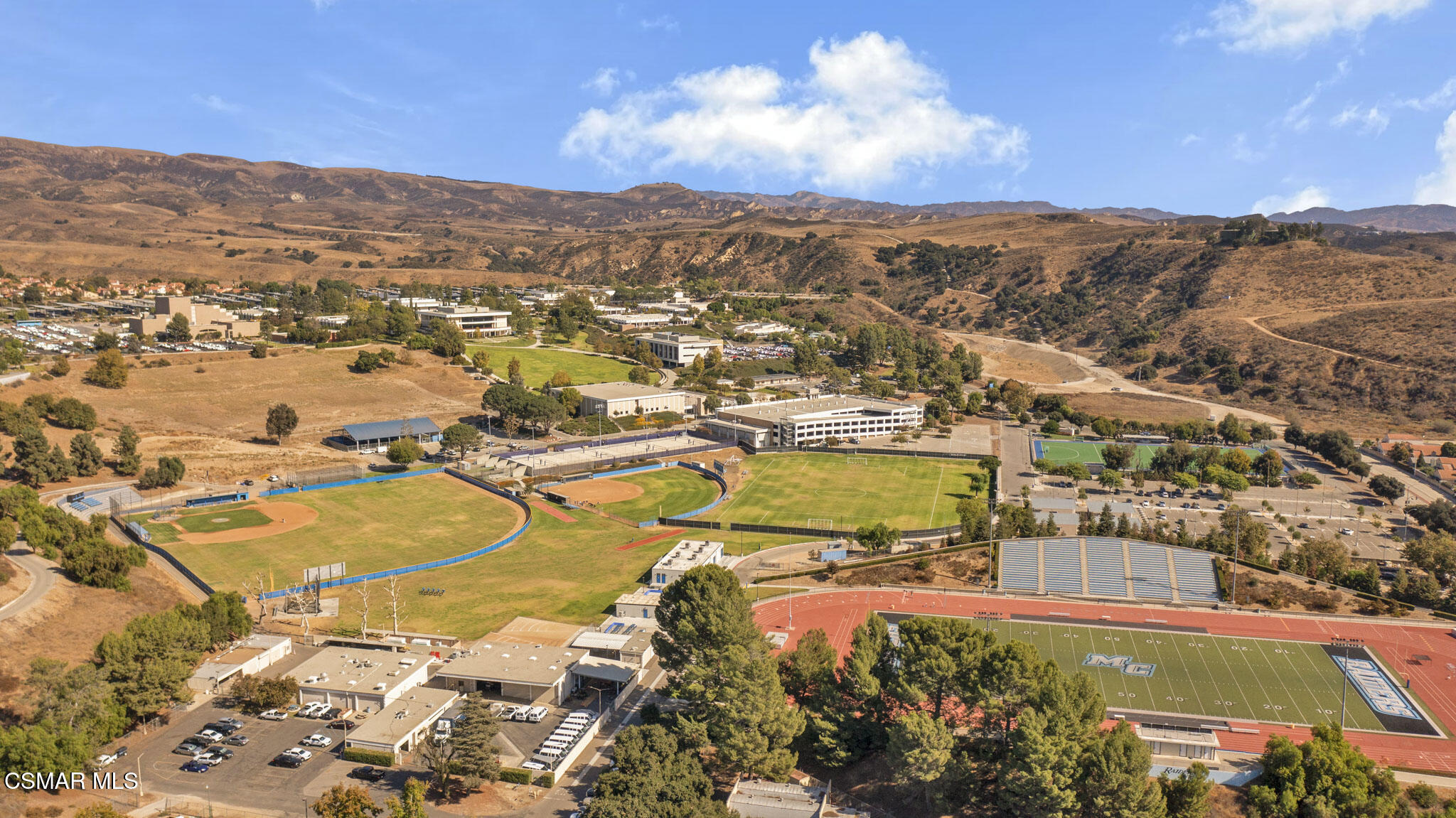 6635 Pecan Avenue Moorpark, CA 93021 - Photo 54 of 54 an aerial view of residential houses with outdoor space