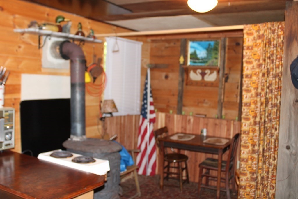 319 Wendell Road Warwick, MA 01378 - Photo 7 of 16 a dining room with furniture and a floor to ceiling window