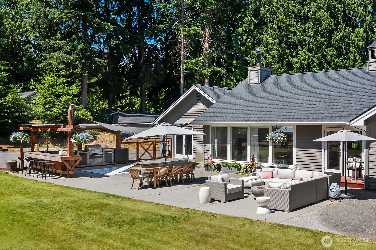 971 Sandy Point Road Langley, WA 98260 - Photo 21 of 35 an outdoor space with furniture and garden