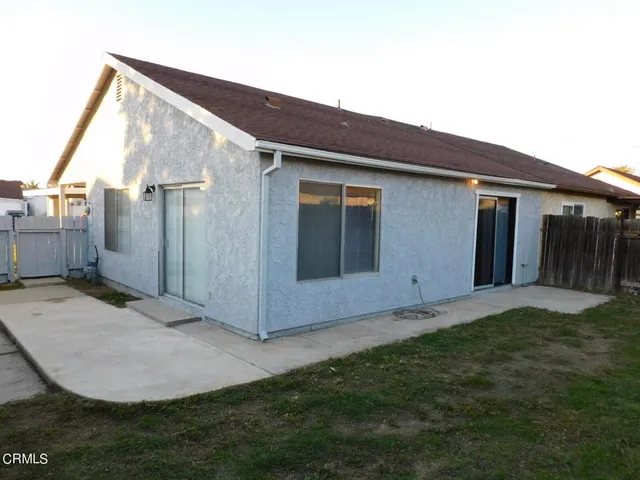 a backyard of a house