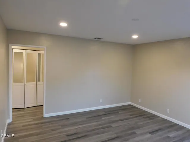 a view of wooden door